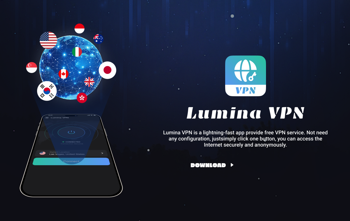 Lumina VPN — a lightning-fast app that provides free VPN service.